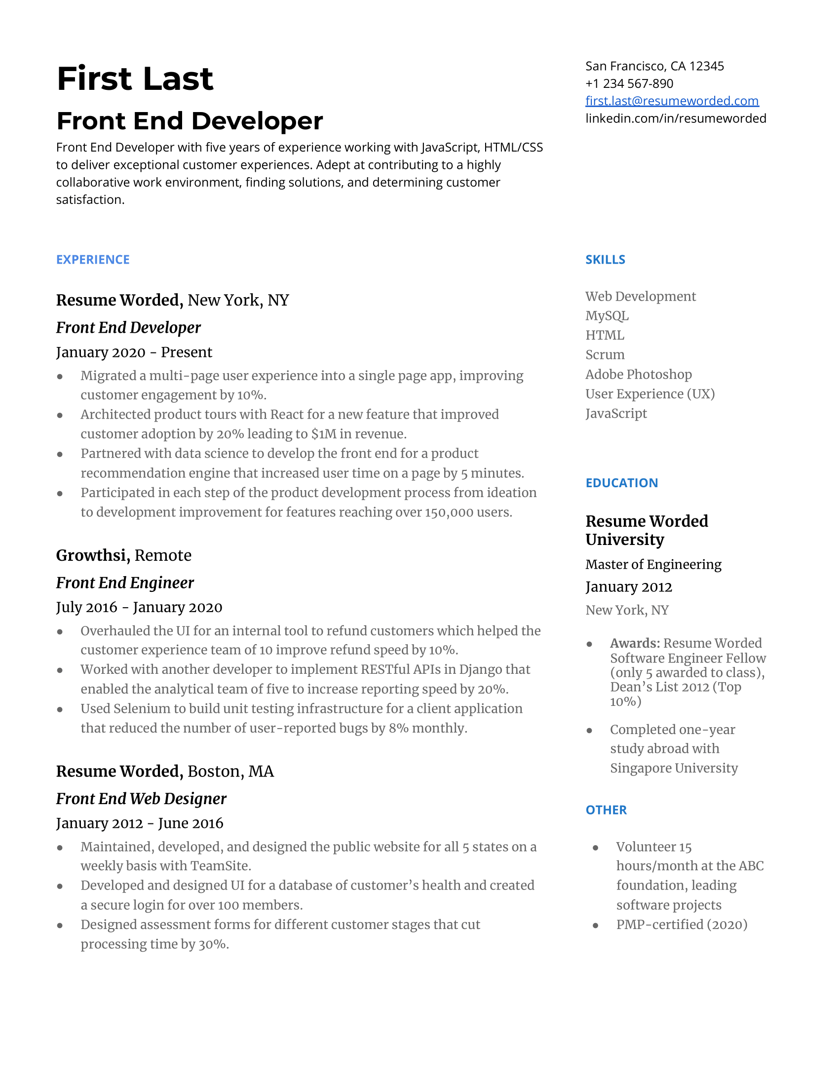 frontend software engineer