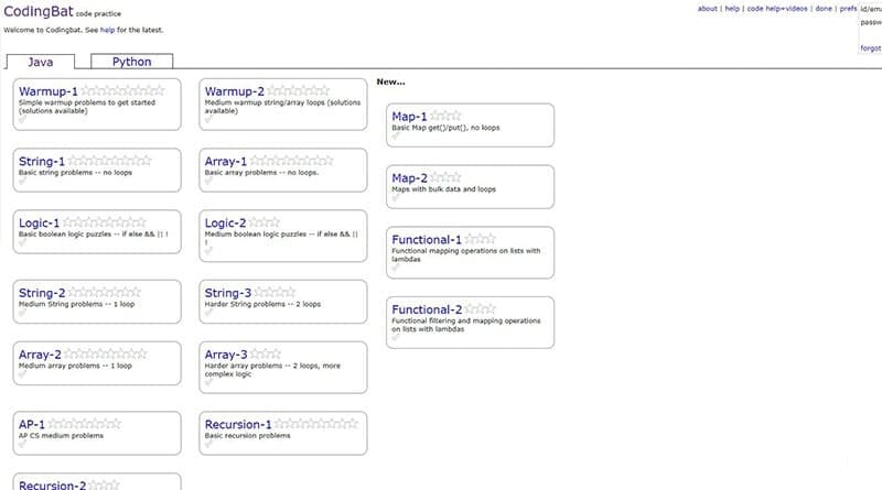 codingbat java